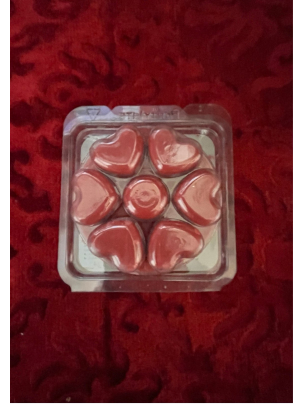 Partylite Red Christmas Winter Firewood & Holly Fir Scent Plus Heart Tart Melts